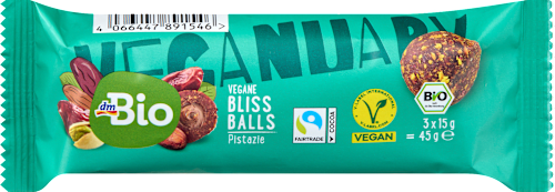 Vegane Bliss Balls Pistazie (3x15 g), 45 g