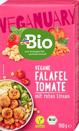 Vegane Falafel Tomate mit roten Linsen, 160 g