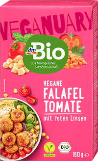 Vegane Falafel Tomate mit roten Linsen, 160 g