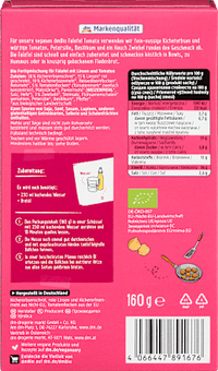 Vegane Falafel Tomate mit roten Linsen, 160 g