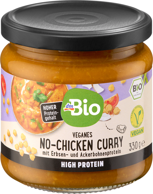 dmBio Curry végan sans poulet, 330 g