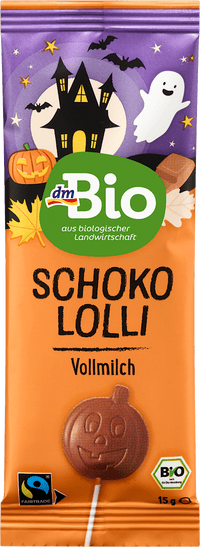 dmBio Vollmilch Schokololly Kürbis, 15 g