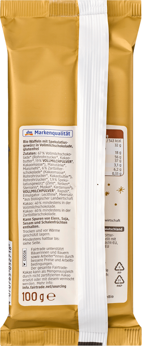 dmBio Waffeln, Spekulatius, 100 g