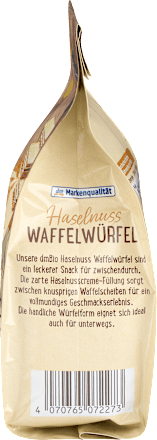 dmBio Waffelwürfel, Haselnuss, 125 g