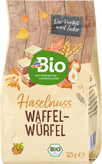 Waffelwürfel, Haselnuss, 125 g
