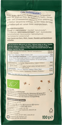 dmBio Weihnachtsknabberspaß, 100 g