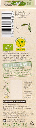 Weißer Tee (20 Beutel), 30 g