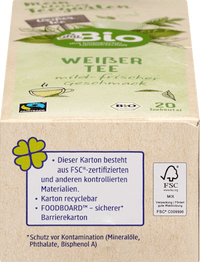 Weißer Tee (20 Beutel), 30 g