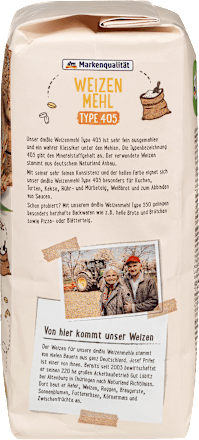 Weizenmehl Type 405, 1 kg