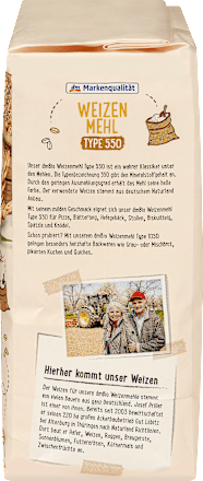 Weizenmehl Type 550, 1.000 g