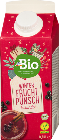 dmBio Winter Fruchtpunsch, Holunder, 750 ml