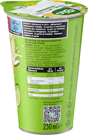 Zitronen-Limetten Lassi, 230 ml