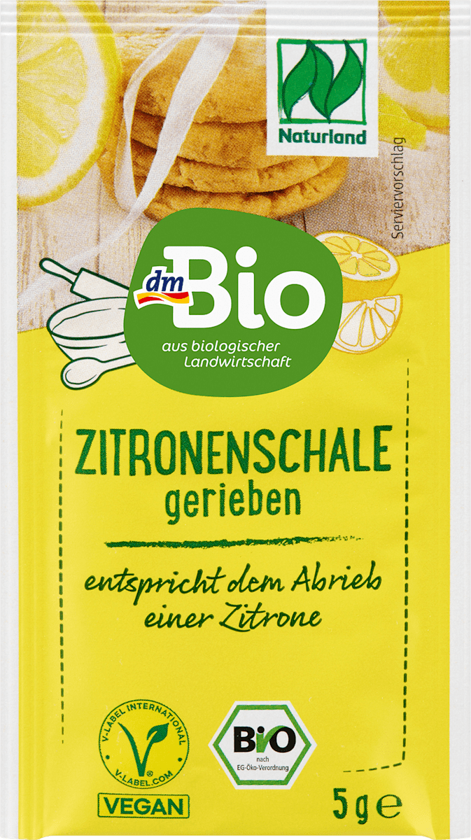 dmBio Zitronenschale gerieben 2 x 5 g, 10 g