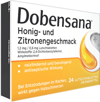 Honig- und Zitronengeschmack Lutschtabletten, 24 St
