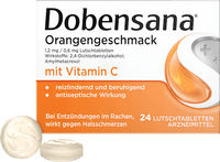 Sinaasappelsmaak zuigtabletten met vitamine C, 24 stuks