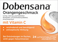Sinaasappelsmaak zuigtabletten met vitamine C, 24 stuks