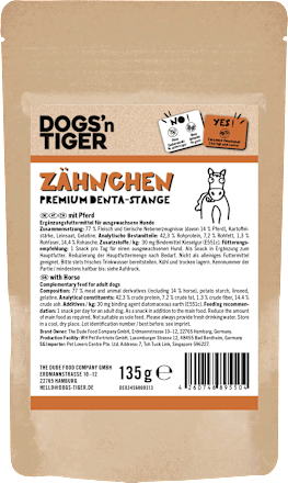Kausnack Hund mit Pferd, Zähnchen, 135 g