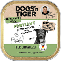 Nassfutter Hund mit Huhn, Ente, Apfel & Kartoffel, Proviant, 150 g