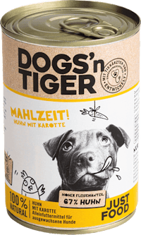 Nassfutter Hund mit Huhn & Karotte, Mahlzeit!, 400 g
