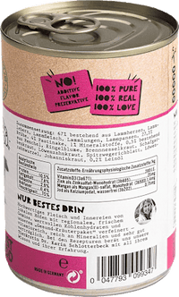 Nassfutter Hund mit Lamm, Abendbrot, 400 g