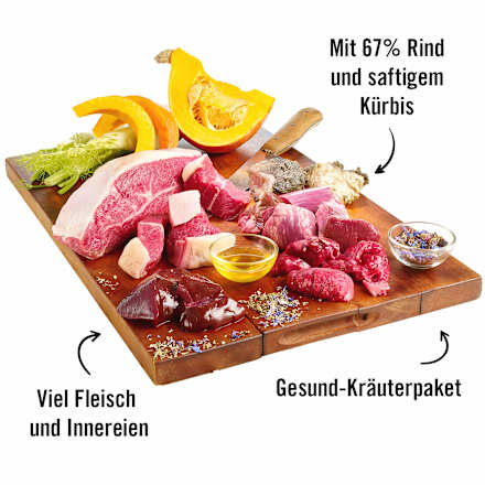 Nassfutter Hund mit Rind & Kürbis, Guadn!, 150 g