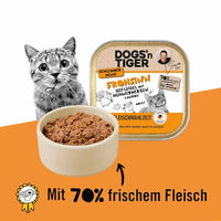 Nassfutter Katze Geflügel mit Hühnerherzen & Kürbis, 100 g