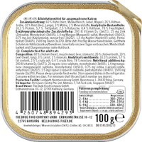 Nassfutter Katze, Huhn mit Herzen & Möhre, Herzlich, 100 g