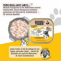 Nassfutter Katze, Huhn mit Herzen & Möhre, Herzlich, 100 g