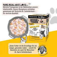 Nassfutter Katze, Huhn mit Möhre, Herzlich Multipack (6x100 g), 600 g