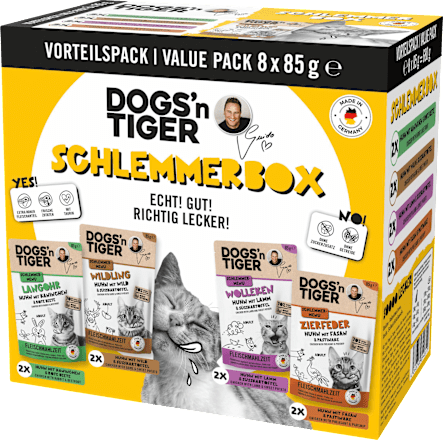 Nassfutter Katze Schlemmerbox Multipack (8x85 g), 680 g