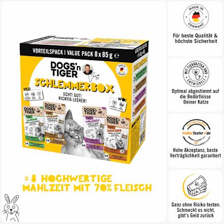 Nassfutter Katze Schlemmerbox Multipack (8x85 g), 680 g
