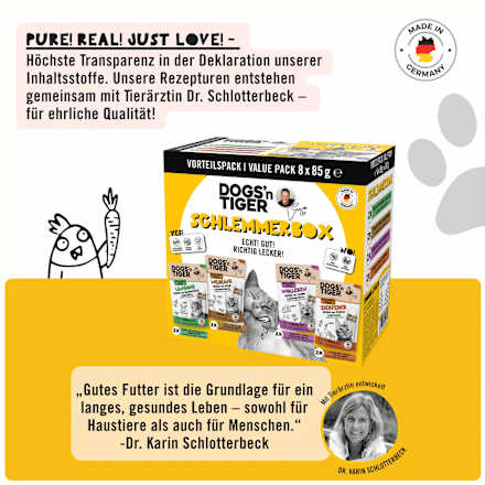 Nassfutter Katze Schlemmerbox Multipack (8x85 g), 680 g
