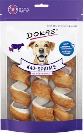 Hondenkauwsnack, kippenborst spiraal (3 stuks), 110 g