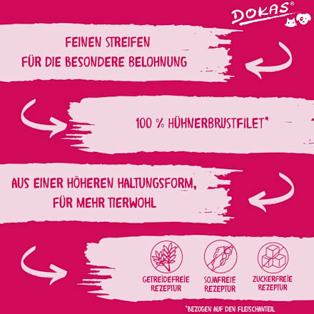 Hondenkauwsnack, kipfiletreepjes, 50 g