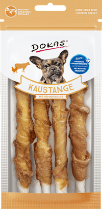 Kausnack Hund, Kaustange mit Hühnerbrust, 50 g