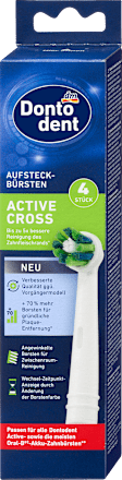 Aufsteckbürste Active Cross, 4 St