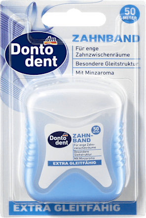 Dontodent Zahnband extra gleitfähig, 50 m, 50 m Dontodent