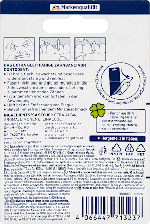Dontodent Zahnband extra gleitfähig, 50 m, 50 m Dontodent