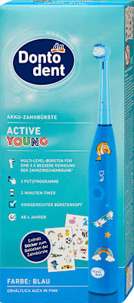 Elektrische tandenborstel Kinderen Actief Jong blauw, 1 stuk