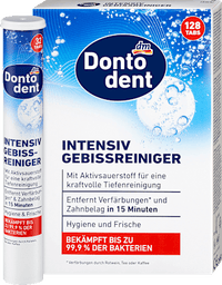 Gebissreiniger Tabs intensiv, Vorteilspack, 128 St