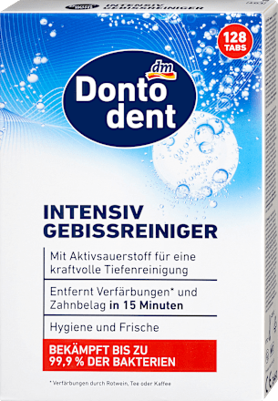 Gebissreiniger Tabs intensiv, Vorteilspack, 128 St