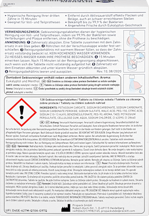 Gebissreiniger Tabs intensiv, Vorteilspack, 128 St