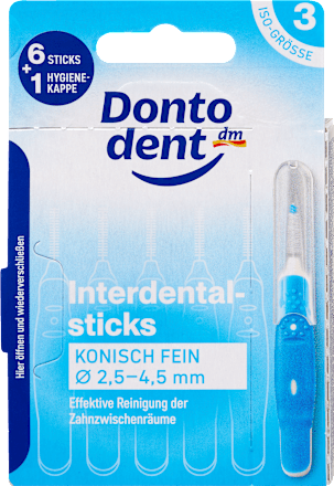 Interdentalbürsten blau 0,6 mm ISO 3, 6 St