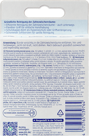 Interdentalbürsten blau 0,6 mm ISO 3, 6 St