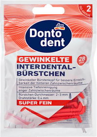 Interdentale ragers gehoekt ISO 2, 28 stuks