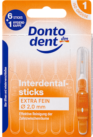 Interdentalbürsten orange 0,45 mm ISO 1, 6 St