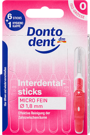 Interdentalbürsten pink 0,4 mm ISO 0, 6 St