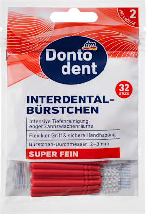 Interdentale ragers rood 0,4 mm ISO 2, 32 stuks