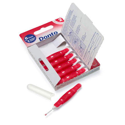 Interdentalbürsten rot 0,5 mm ISO 2, 6 St