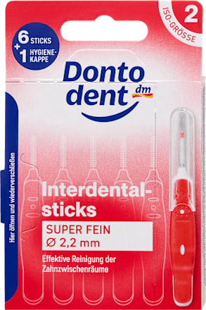 Interdentalbürsten rot 0,5 mm ISO 2, 6 St